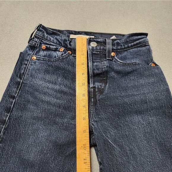 Levi's Wedgie Jeans Light Size 23 Tapered Leg High Waist - Picture 13 of 14